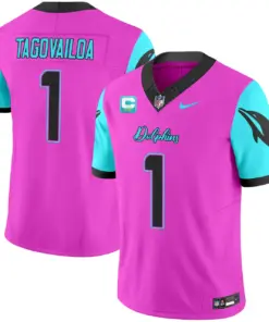 Tua Tagovailoa Miami Dolphins Nike Vice Vapor Limited Stitched Jersey - Black - Image 17