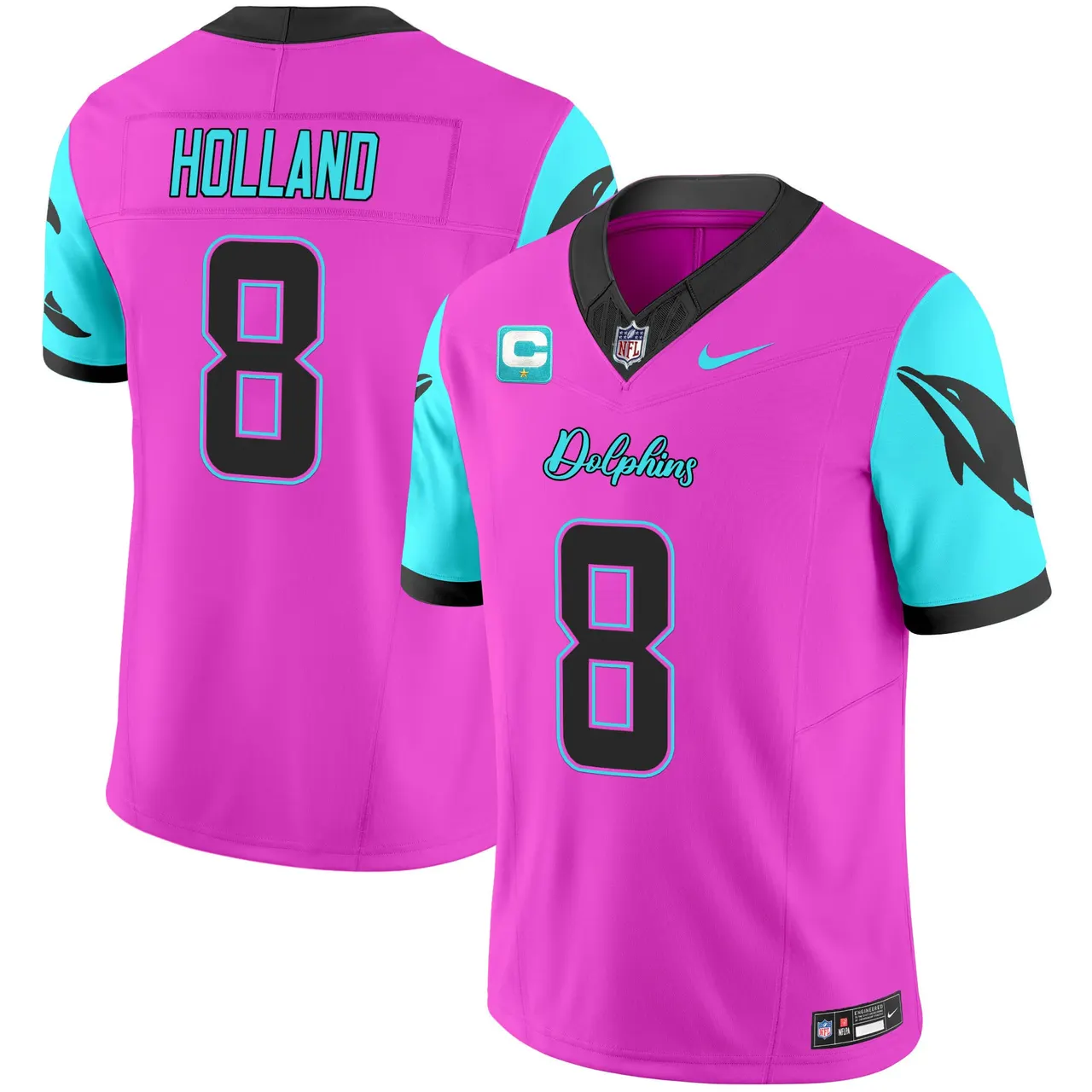 Tua Tagovailoa Miami Dolphins Nike Vice Vapor Limited Stitched Jersey - Black - Image 20