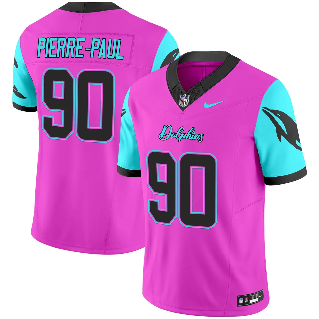 Tua Tagovailoa Miami Dolphins Nike Vice Vapor Limited Stitched Jersey - Black - Image 24