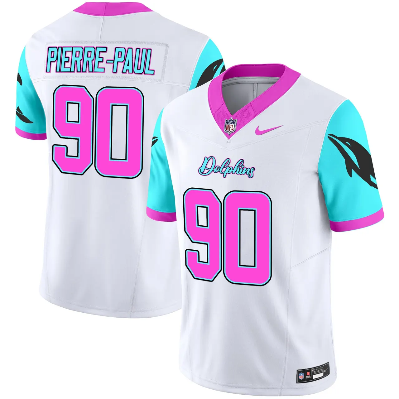 Tua Tagovailoa Miami Dolphins Nike Vice Vapor Limited Stitched Jersey - Black - Image 32