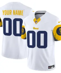 Alternative view of Los Angeles Rams Nike Special Vapor Custom Limited Stitched Jersey - Navy