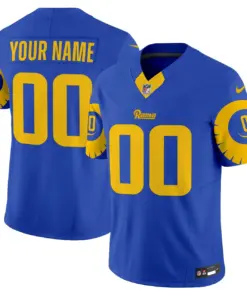 Los Angeles Rams Nike Special Vapor Custom Limited Stitched Jersey - Navy - Image 5