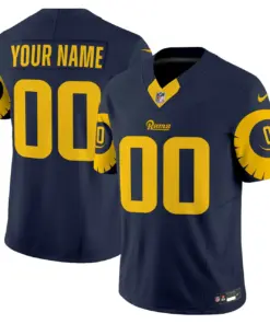 Los Angeles Rams Nike Special Vapor Custom Limited Stitched Jersey - Navy