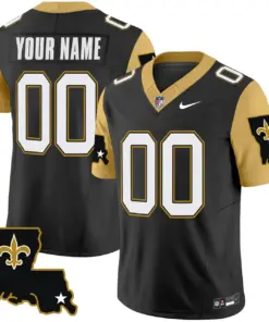 Alternative view of New Orleans Saints Nike 1987 Legacy Vapor Custom Limited Stitched Jersey - White