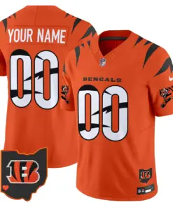 Cincinnati Bengals Nike Special Vapor Custom Limited Stitched Jersey - White - Image 4