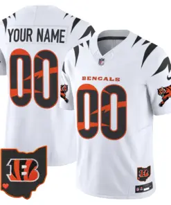 Cincinnati Bengals Nike Special Vapor Custom Limited Stitched Jersey - White