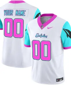 Miami Dolphins Nike Vice Vapor Custom Limited Stitched Jersey - Black - Image 4