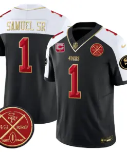 Alternative view of San Francisco 49ers Nike Est.1946 Patch Vapor Limited Stitched Jersey - Anthracite