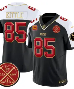 San Francisco 49ers Nike Est.1946 Patch Vapor Limited Stitched Jersey - Anthracite - Image 4