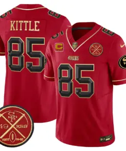 San Francisco 49ers Nike Est.1946 Patch Vapor Limited Stitched Jersey - Anthracite - Image 24