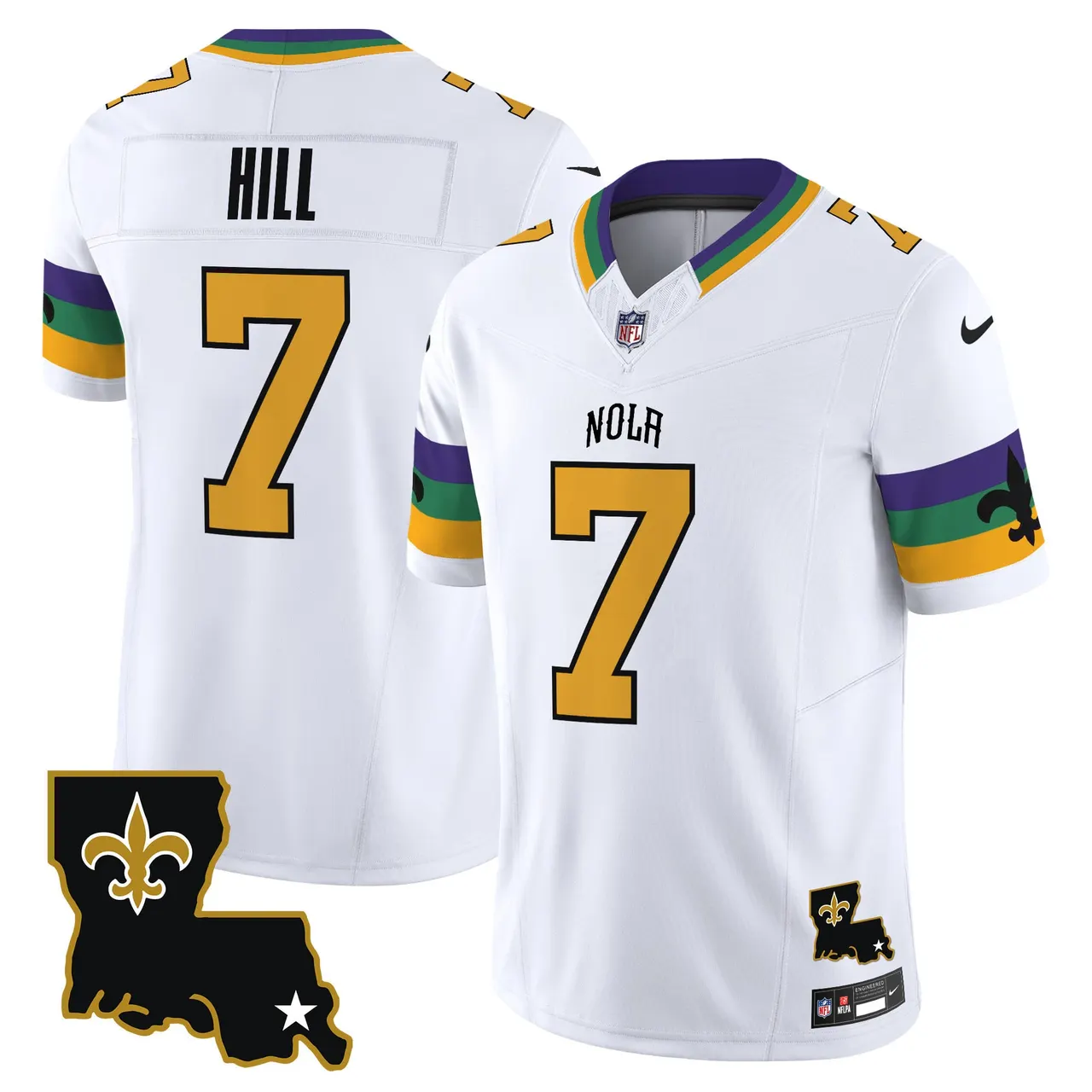 New Orleans Saints Nike 2024 Vapor Limited Stitched Jersey - White - Image 6