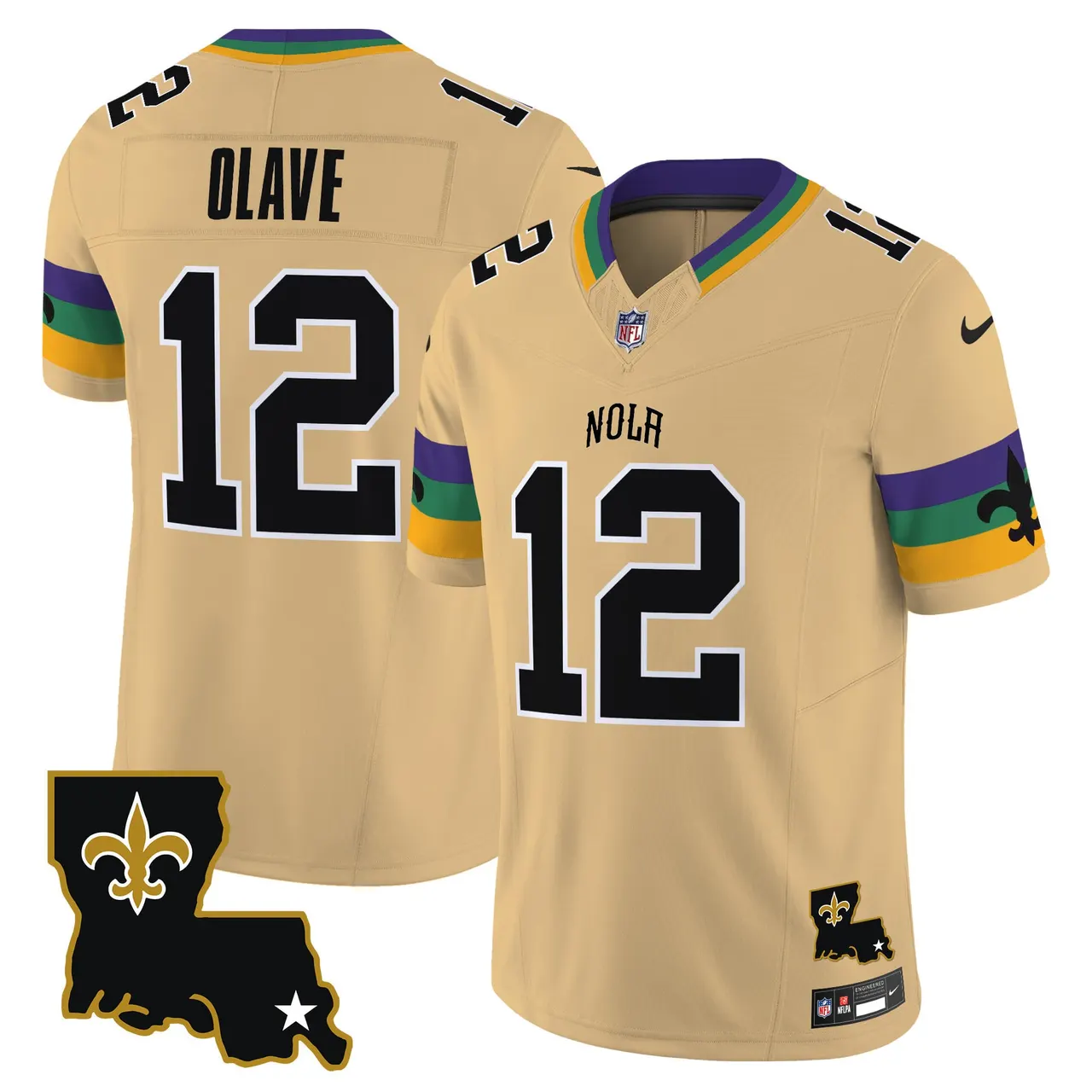 New Orleans Saints Nike 2024 Vapor Limited Stitched Jersey - White - Image 15
