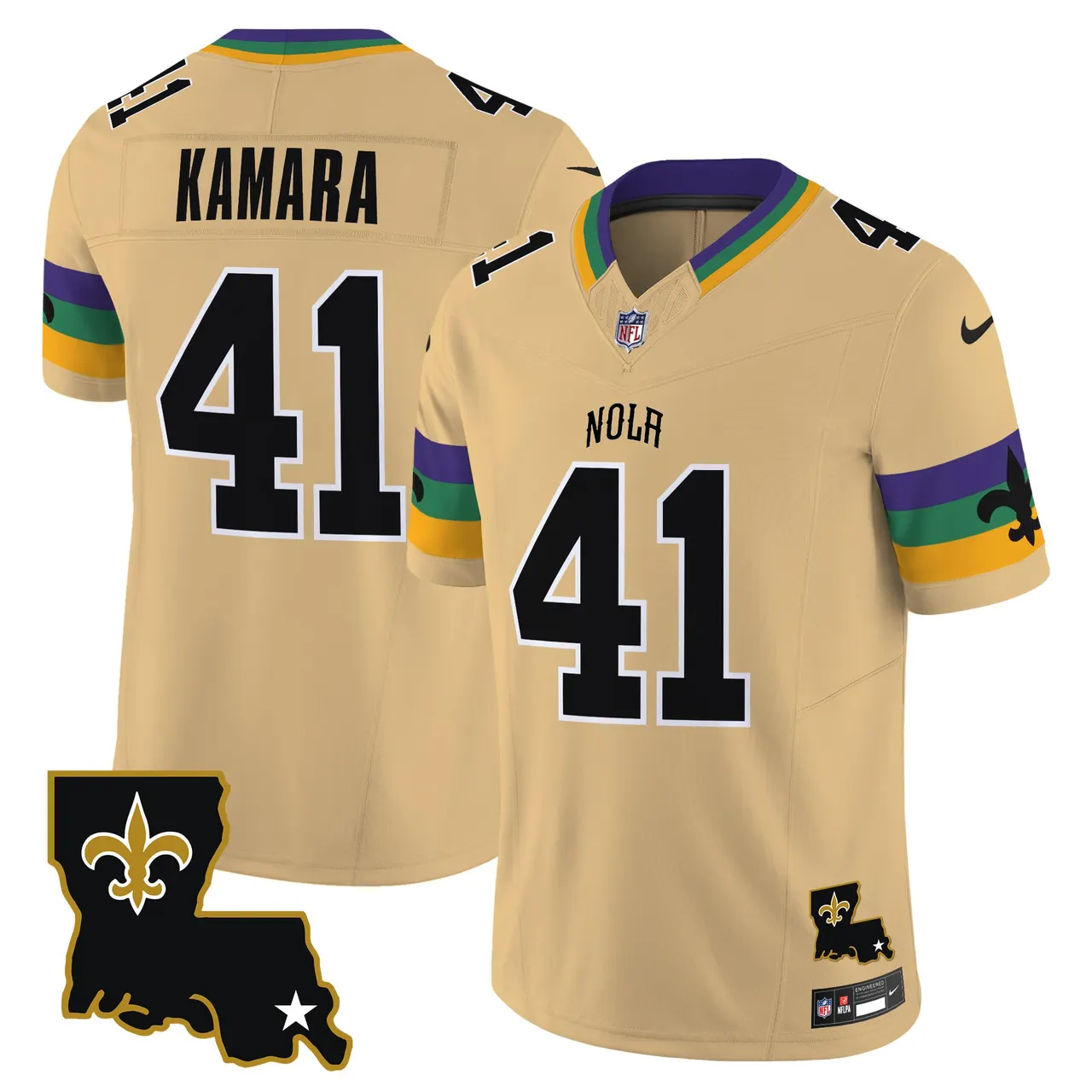 New Orleans Saints Nike 2024 Vapor Limited Stitched Jersey - White - Image 16