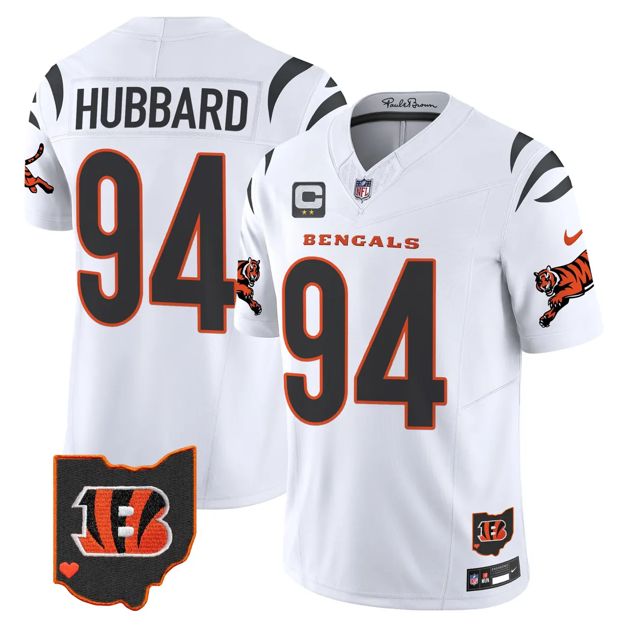 Cincinnati Bengals Nike 2024 Vapor Limited Stitched Jersey - White - Image 3