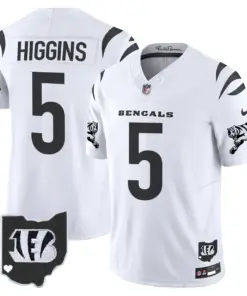 Cincinnati Bengals Nike 2024 Vapor Limited Stitched Jersey - White - Image 12