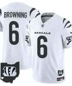 Cincinnati Bengals Nike 2024 Vapor Limited Stitched Jersey - White - Image 13