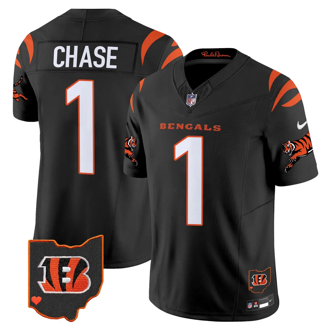 Cincinnati Bengals Nike 2024 Vapor Limited Stitched Jersey - White - Image 16
