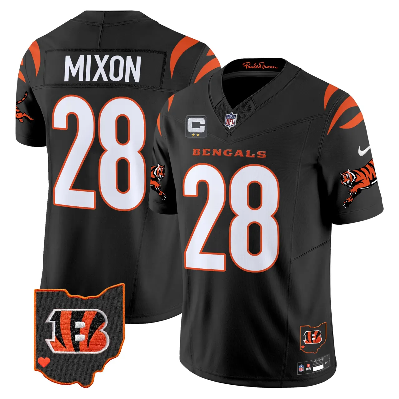 Cincinnati Bengals Nike 2024 Vapor Limited Stitched Jersey - White - Image 18