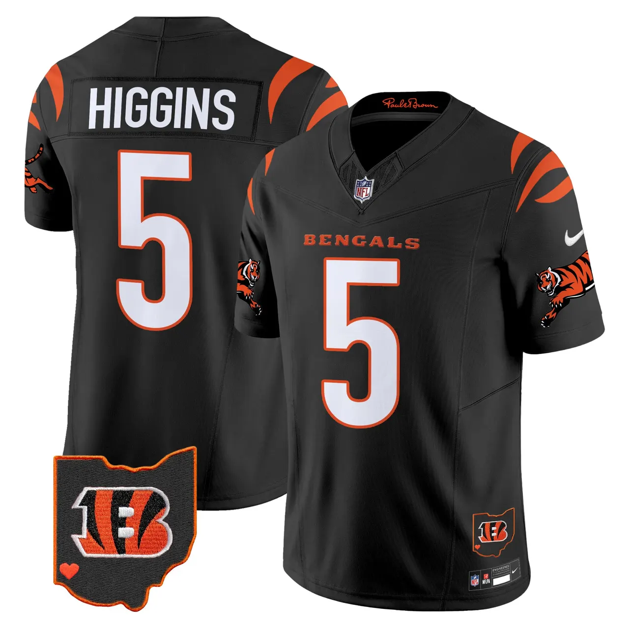Cincinnati Bengals Nike 2024 Vapor Limited Stitched Jersey - White - Image 19