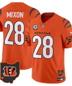 Cincinnati Bengals Nike 2024 Vapor Limited Stitched Jersey - White - Image 25