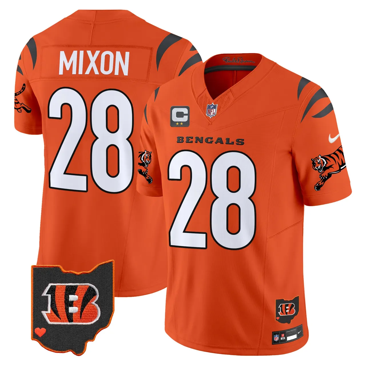 Cincinnati Bengals Nike 2024 Vapor Limited Stitched Jersey - White - Image 25