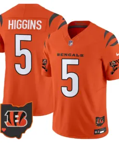 Cincinnati Bengals Nike 2024 Vapor Limited Stitched Jersey - White - Image 26