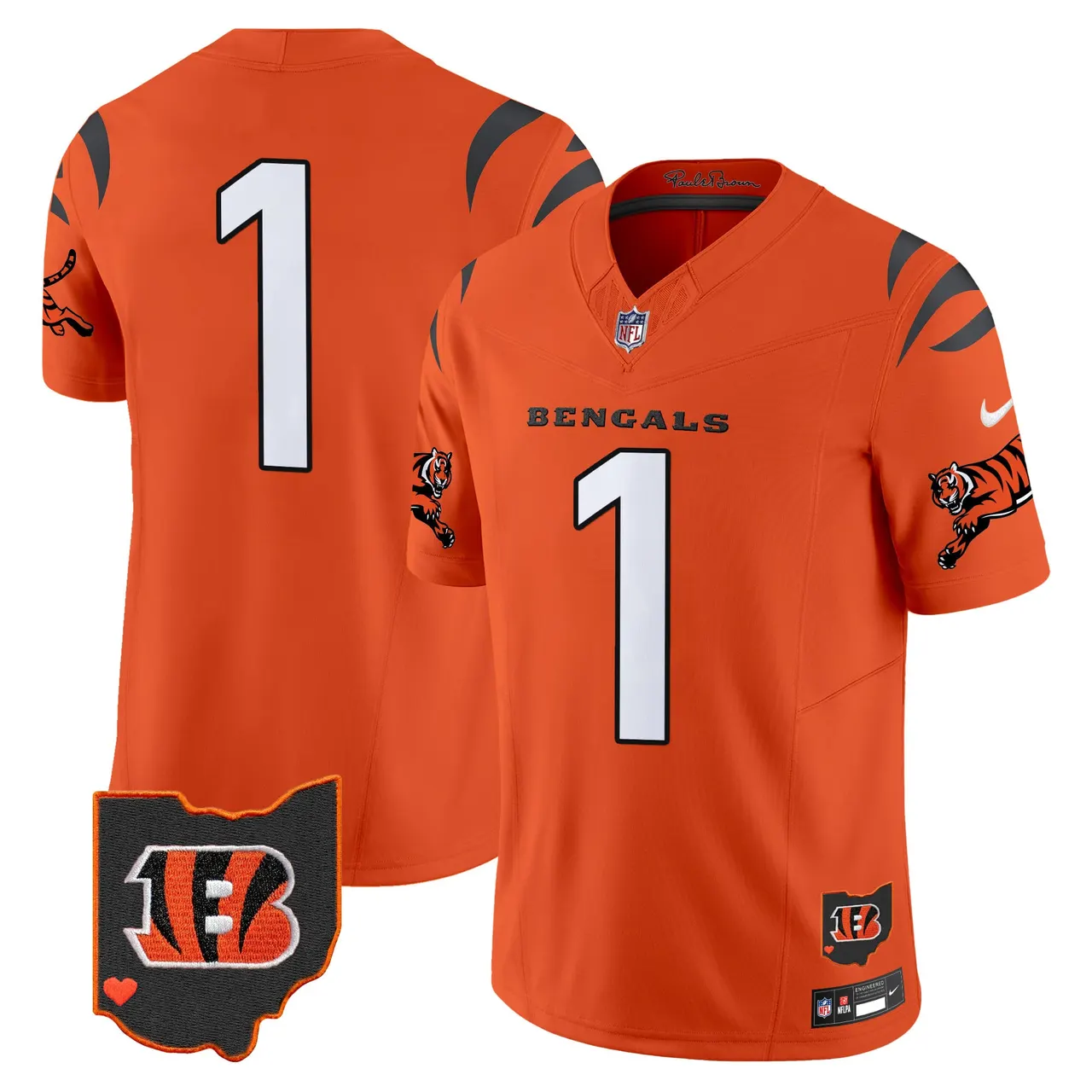 Cincinnati Bengals Nike 2024 Vapor Limited Stitched Jersey - White - Image 28