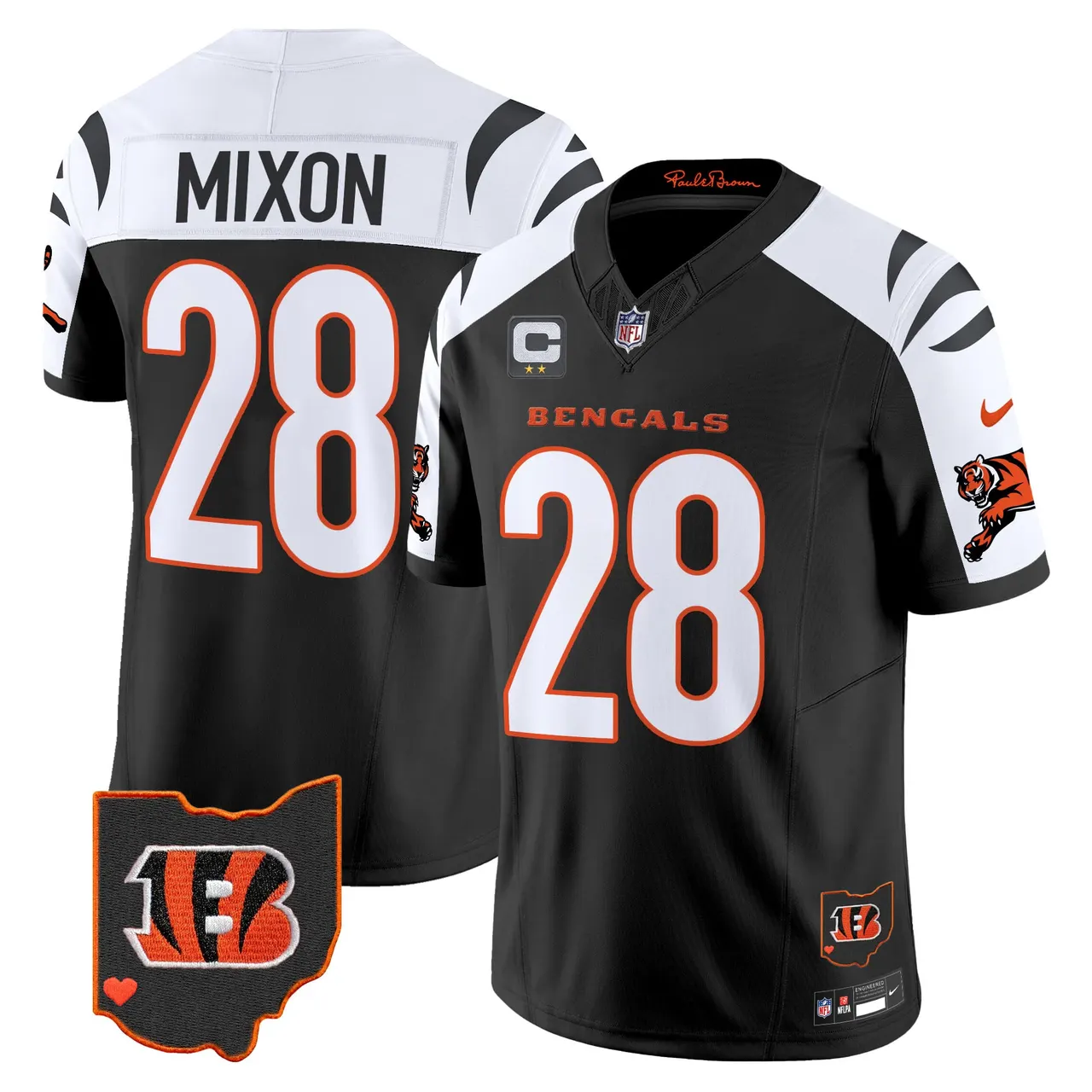 Cincinnati Bengals Nike 2024 Vapor Limited Stitched Jersey - White - Image 32