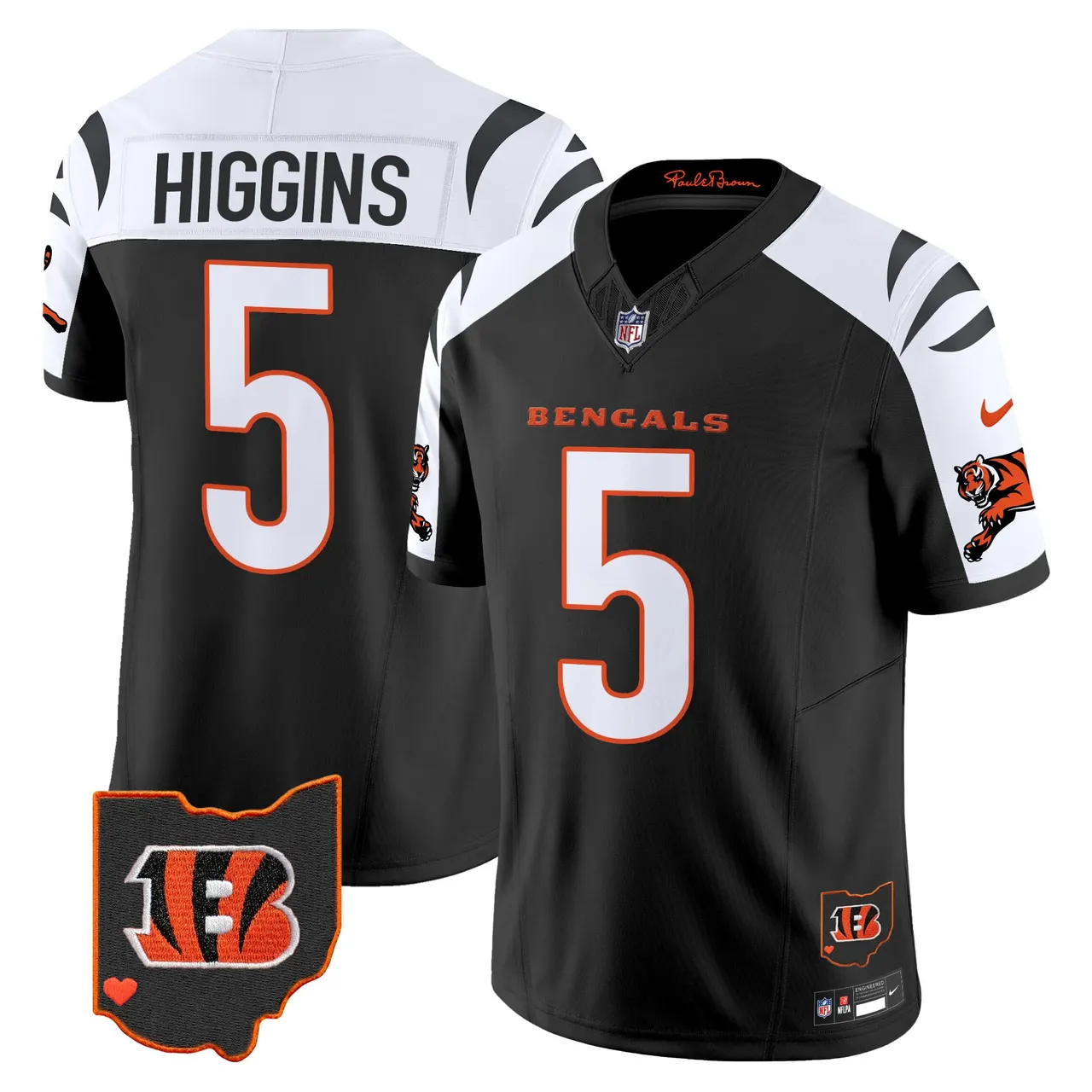 Cincinnati Bengals Nike 2024 Vapor Limited Stitched Jersey - White - Image 33