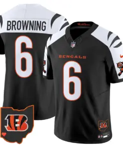 Cincinnati Bengals Nike 2024 Vapor Limited Stitched Jersey - White - Image 34