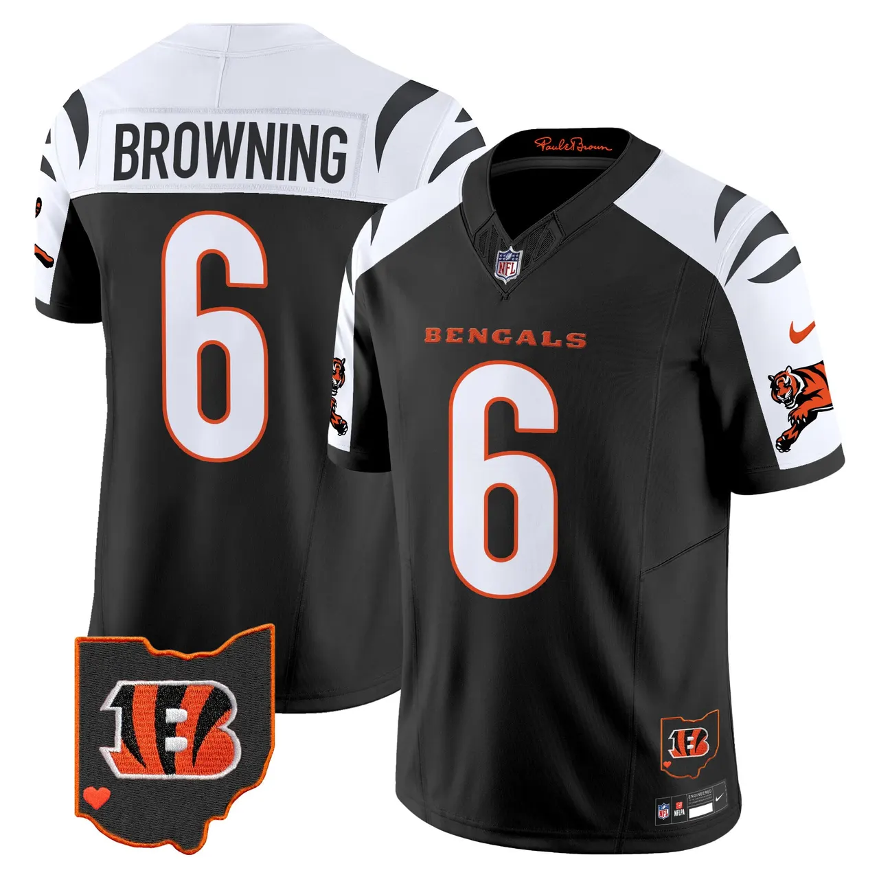 Cincinnati Bengals Nike 2024 Vapor Limited Stitched Jersey - White - Image 34