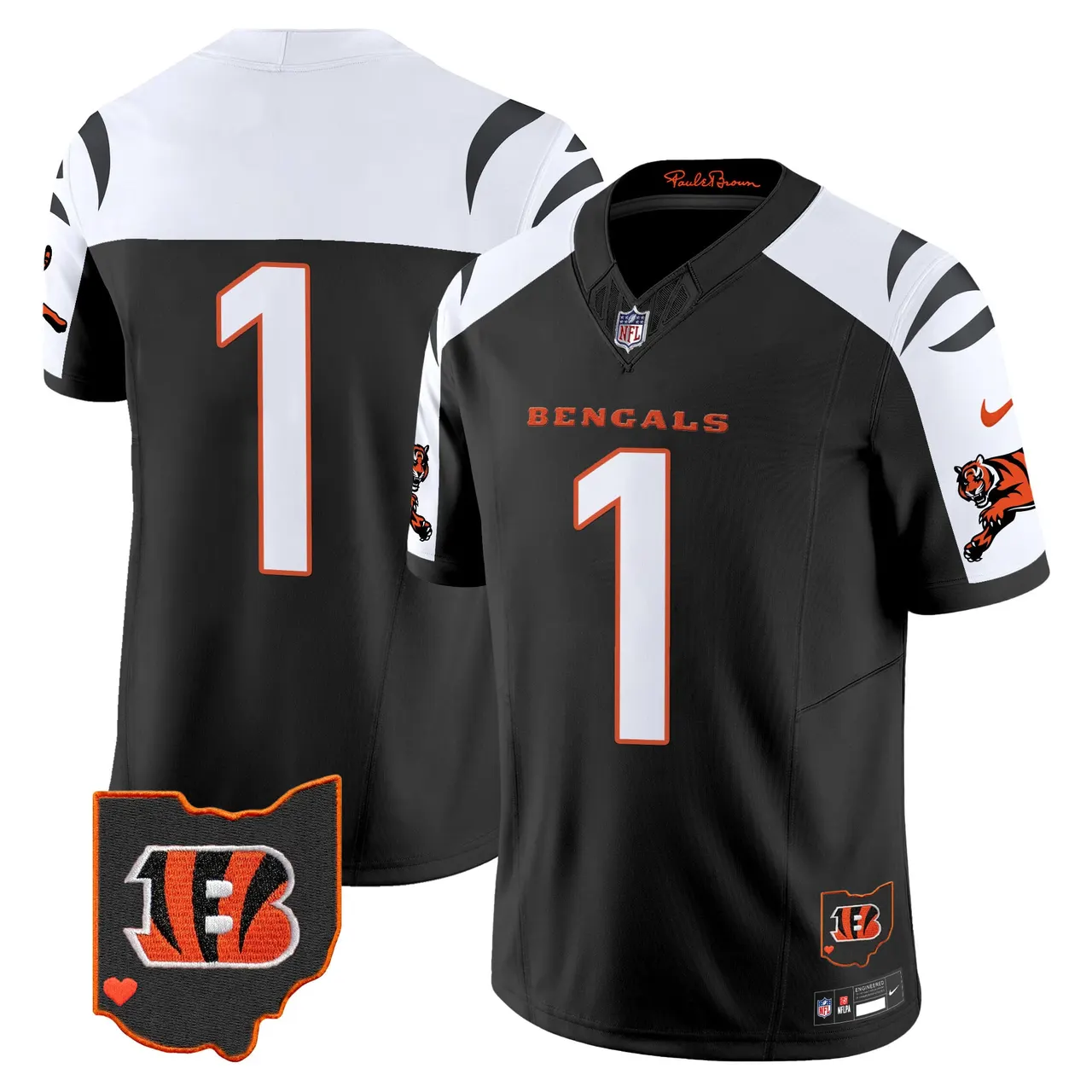 Cincinnati Bengals Nike 2024 Vapor Limited Stitched Jersey - White - Image 35