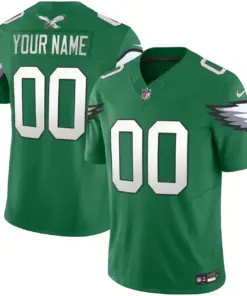 Philadelphia Eagles Nike Vapor Custom Limited Stitched Jersey - White - Image 2