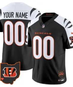 Cincinnati Bengals Nike 2024 Vapor Custom Limited Stitched Jersey - White - Image 5