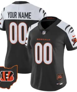 Cincinnati Bengals Nike 2024 Vapor Custom Limited Stitched Jersey - White - Image 10