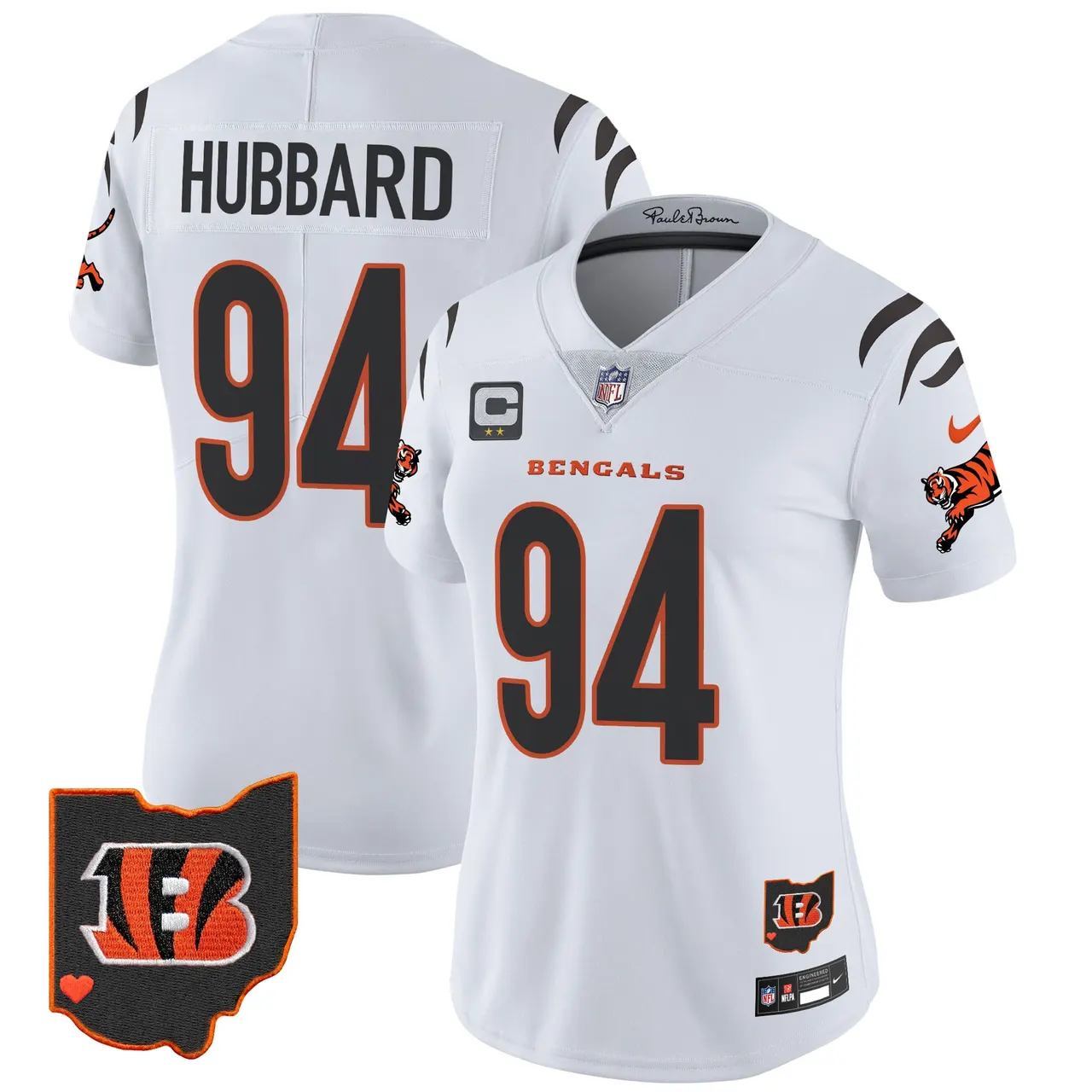 Cincinnati Bengals Nike Women's 2024 Vapor Limited Stitched Jersey - White - Image 3