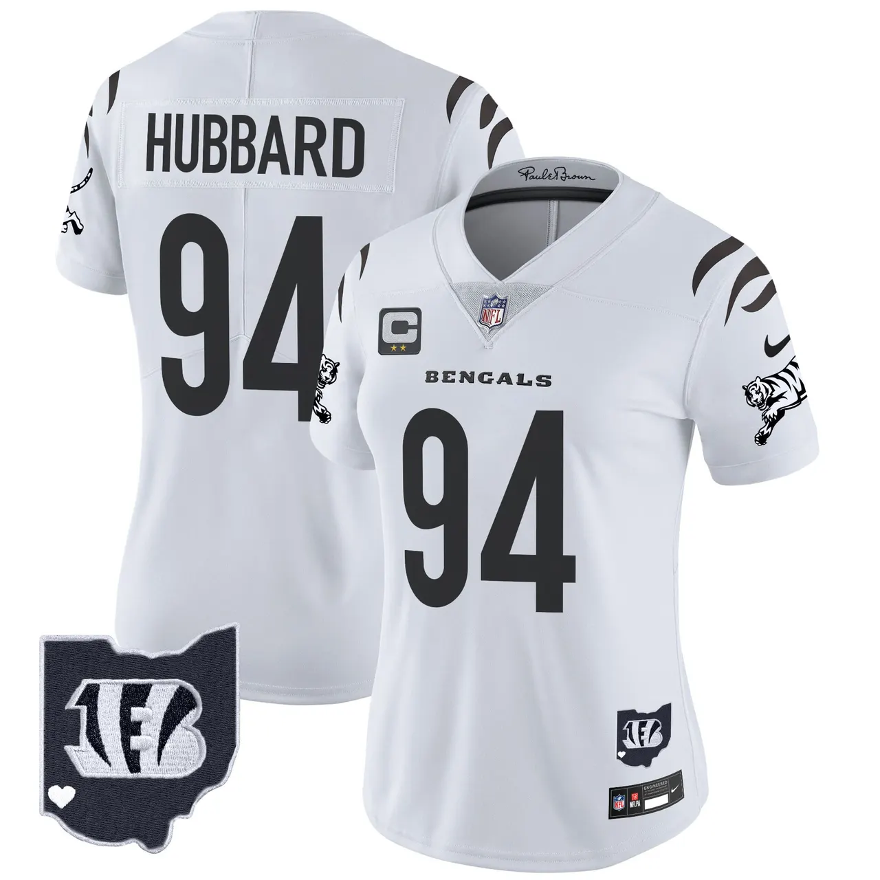 Cincinnati Bengals Nike Women's 2024 Vapor Limited Stitched Jersey - White - Image 10