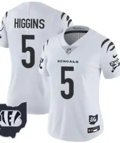 Cincinnati Bengals Nike Women's 2024 Vapor Limited Stitched Jersey - White - Image 12