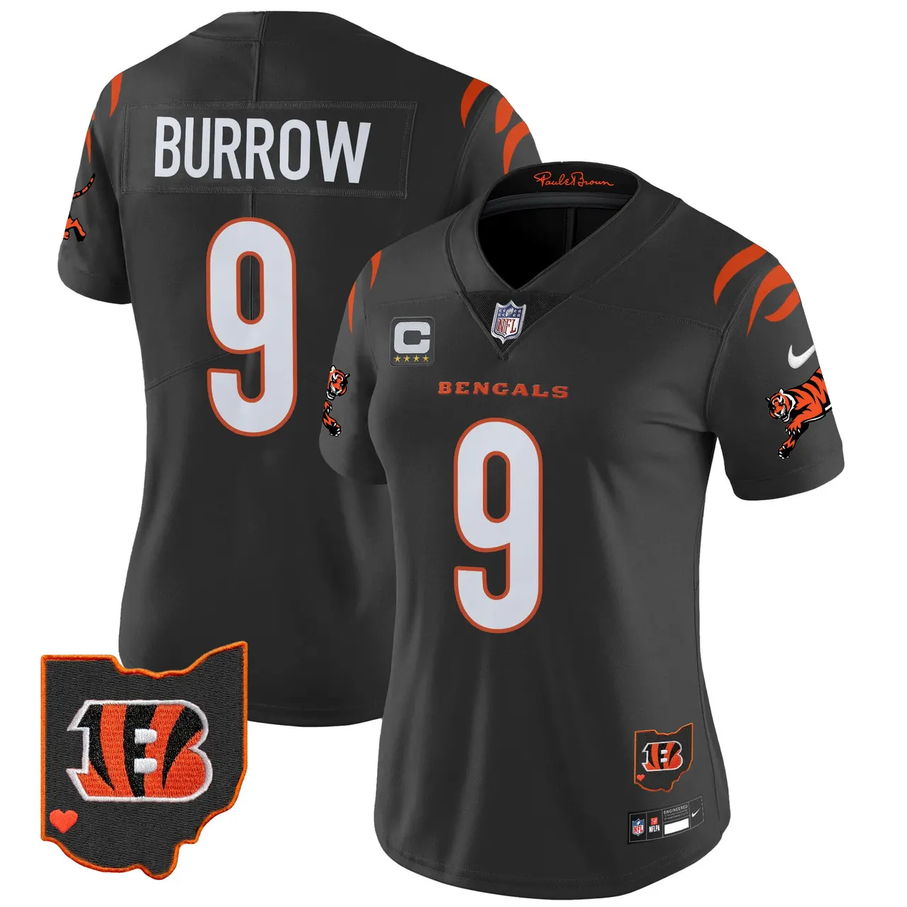 Cincinnati Bengals Nike Women's 2024 Vapor Limited Stitched Jersey - White - Image 15