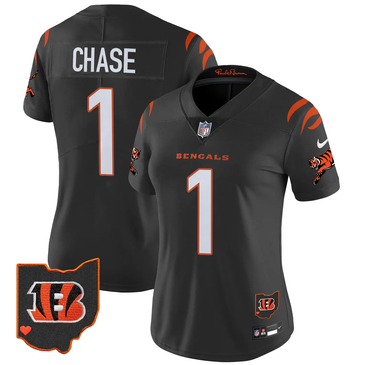 Cincinnati Bengals Nike Women's 2024 Vapor Limited Stitched Jersey - White - Image 16