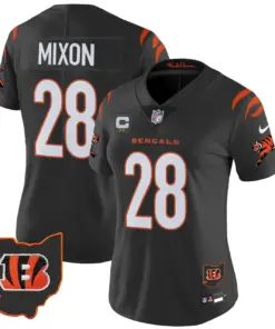 Cincinnati Bengals Nike Women's 2024 Vapor Limited Stitched Jersey - White - Image 18