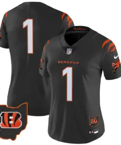 Cincinnati Bengals Nike Women's 2024 Vapor Limited Stitched Jersey - White - Image 21