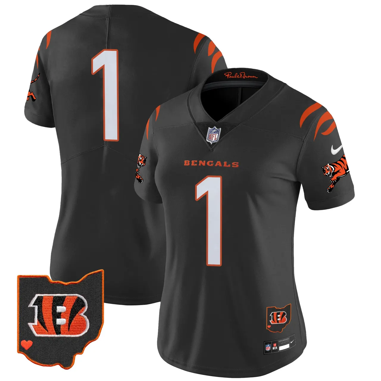 Cincinnati Bengals Nike Women's 2024 Vapor Limited Stitched Jersey - White - Image 21