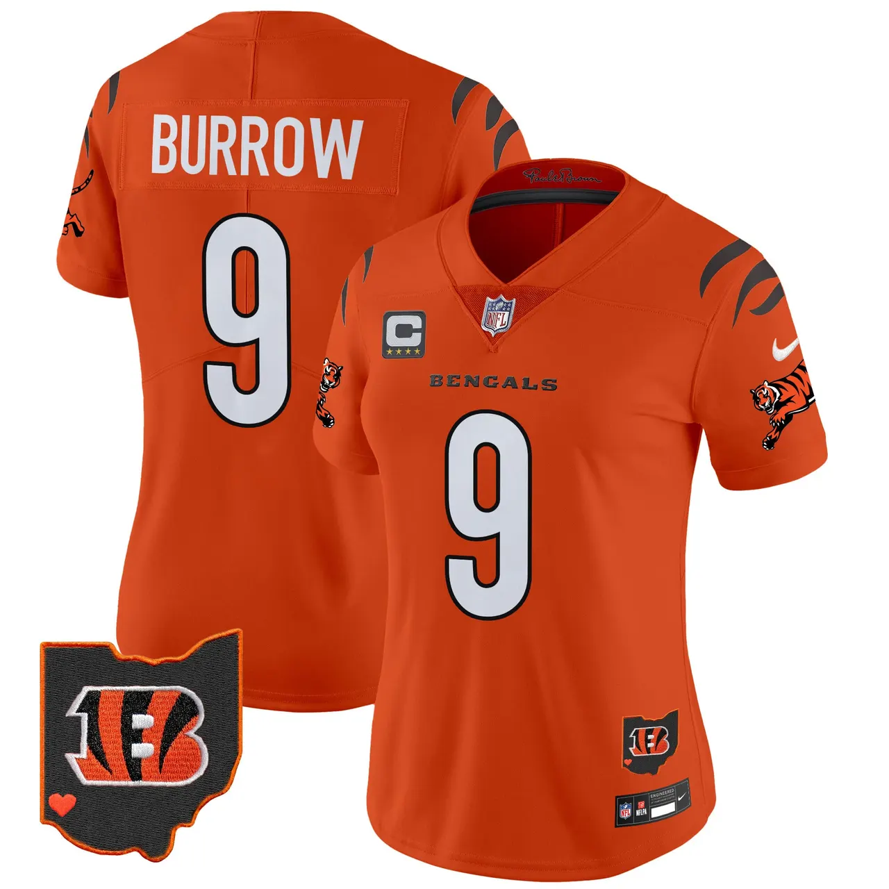 Cincinnati Bengals Nike Women's 2024 Vapor Limited Stitched Jersey - White - Image 22