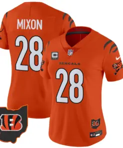 Cincinnati Bengals Nike Women's 2024 Vapor Limited Stitched Jersey - White - Image 25