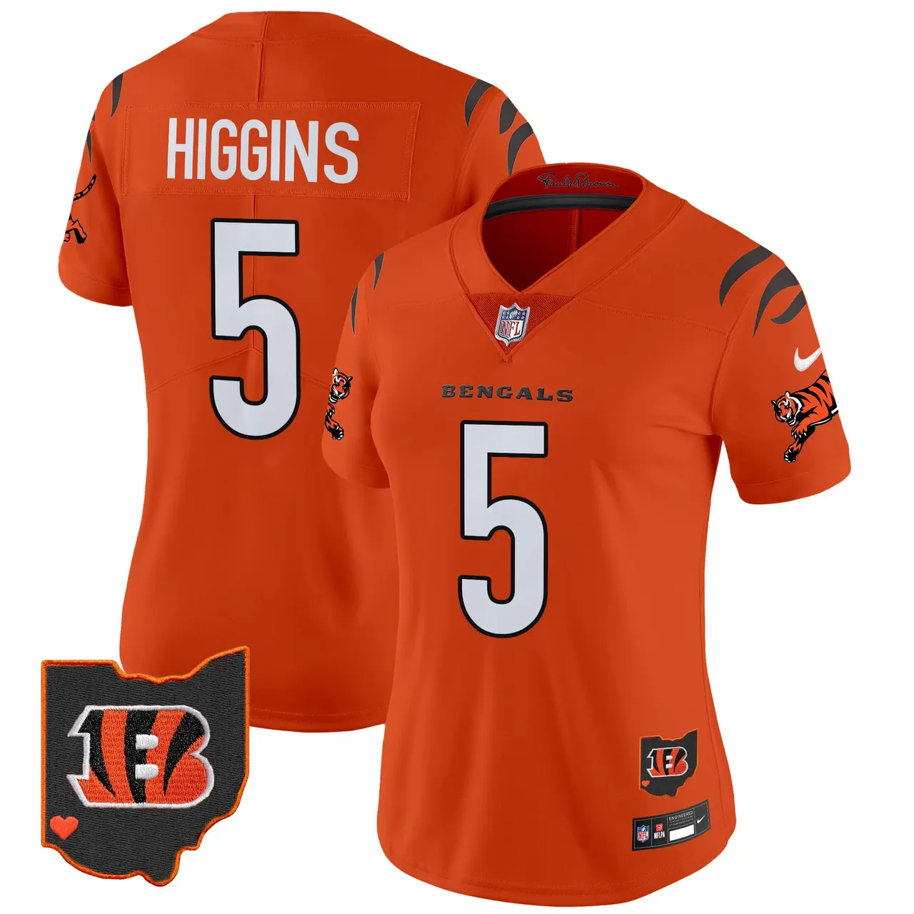 Cincinnati Bengals Nike Women's 2024 Vapor Limited Stitched Jersey - White - Image 26