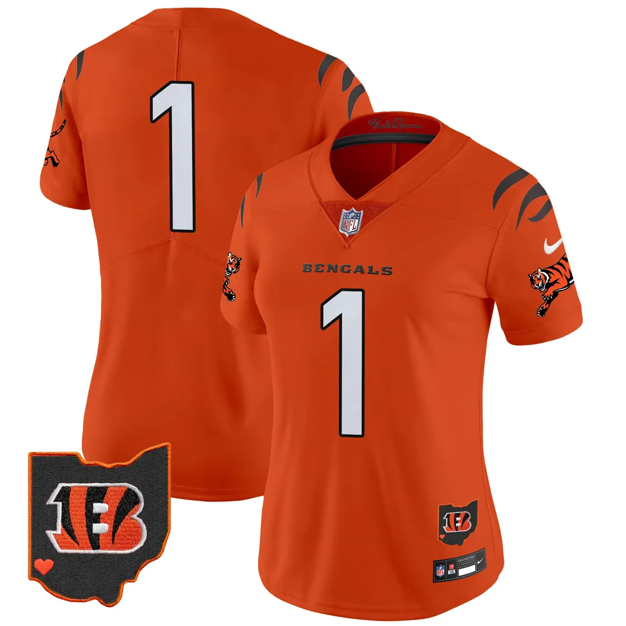 Cincinnati Bengals Nike Women's 2024 Vapor Limited Stitched Jersey - White - Image 28