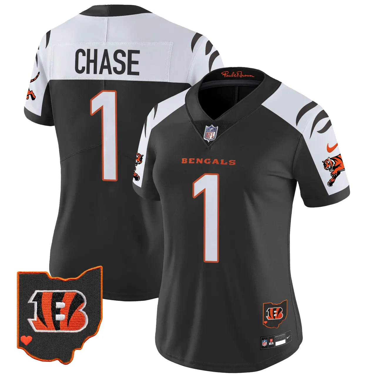 Cincinnati Bengals Nike Women's 2024 Vapor Limited Stitched Jersey - White - Image 30