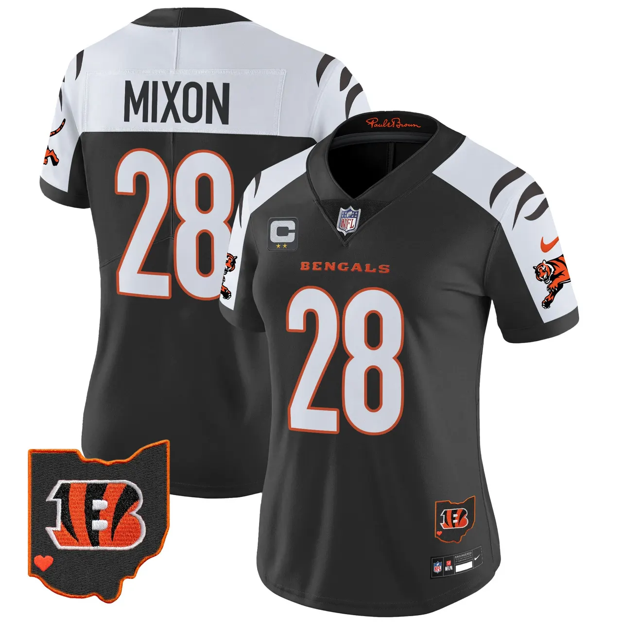 Cincinnati Bengals Nike Women's 2024 Vapor Limited Stitched Jersey - White - Image 32
