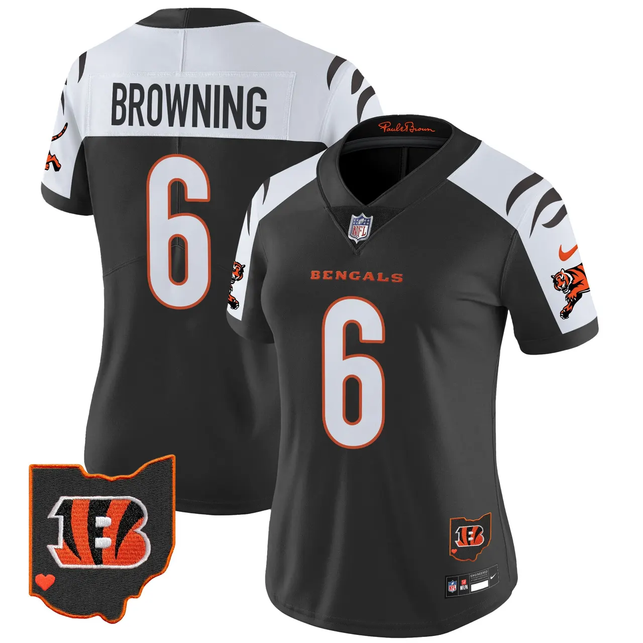 Cincinnati Bengals Nike Women's 2024 Vapor Limited Stitched Jersey - White - Image 34